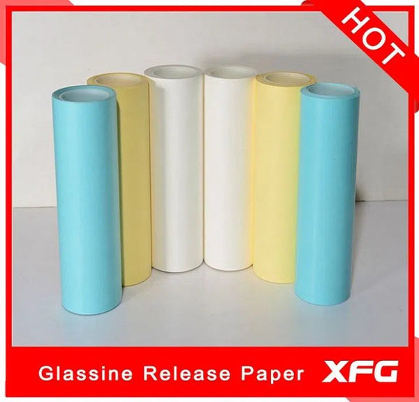 Natural, silicone coated and high quality glassine release paper label industry in roll